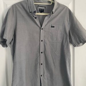 RVCA Button Down Men’s Shirt, Grey